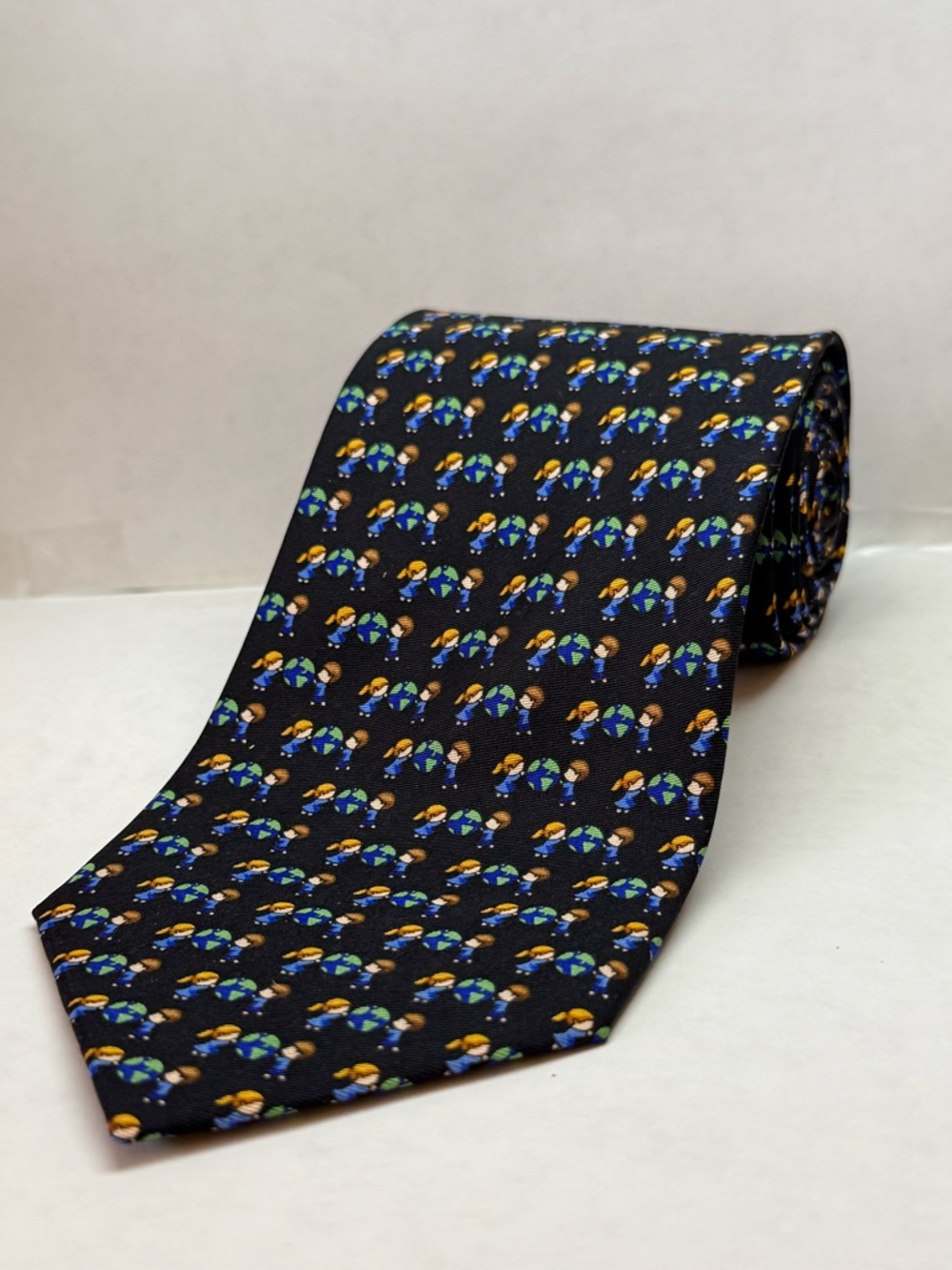 “We Are The World” 100% Silk Tie from The Miracle Collection by Jos A Bank